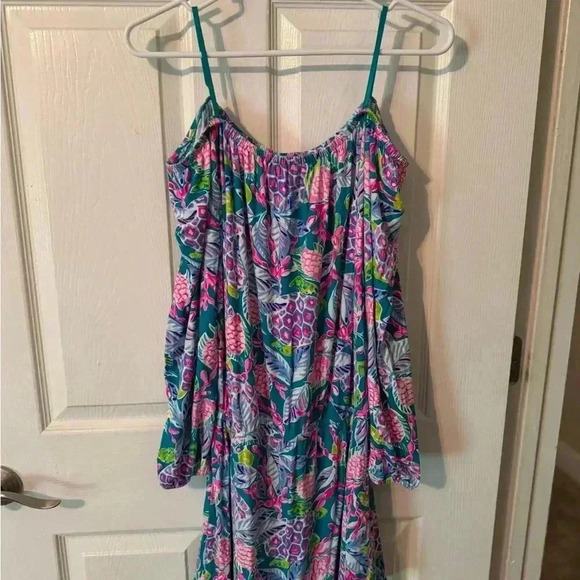 Lilly Pulitzer Lana Skort Romper - Off Shoulder, Size S - Picture 5 of 5